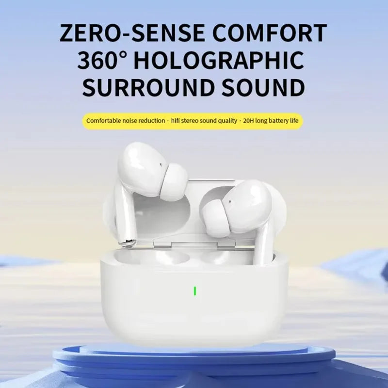 TWS Pro 5 Wireless Earbuds – ANC Noise Cancelling, HiFi Sound, 72-Hour Battery for iPhone & Android