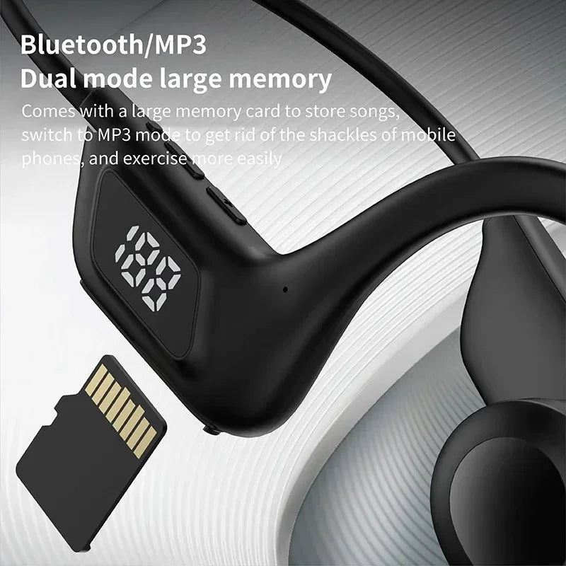 Lenovo Bone Conduction Headphones – Wireless Bluetooth Sport Earphones with Mic, Air Conduction, HiFi Sound