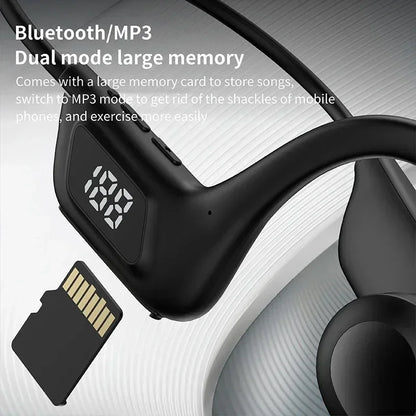 Lenovo Bone Conduction Headphones – Wireless Bluetooth Sport Earphones with Mic, Air Conduction, HiFi Sound
