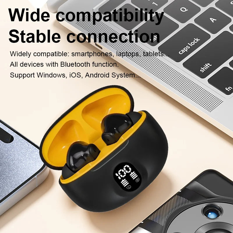 FITHEM HS510 Pro Wireless Earbuds – ENC Noise Cancelling, HiFi Stereo, Bluetooth 5.3 with Voice Assistant